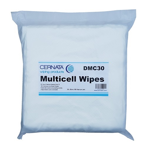 CERNATA� Multicell 2 Ply Quilted Polyester Wipes 30x30cms